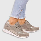 Women’s Zip Up Comfort Walking Sneakers