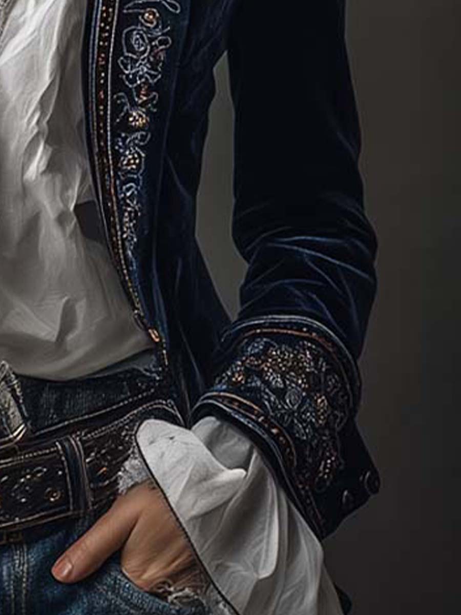 Women’s Long Embroidered Jacket