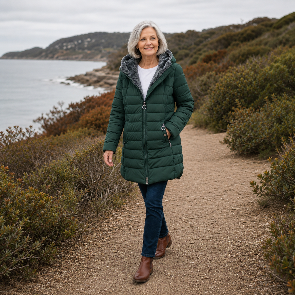 Women’s Quilted A-Line Winter Coat