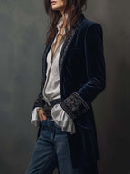 Women’s Long Embroidered Jacket