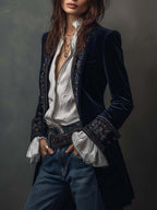 Women’s Long Embroidered Jacket