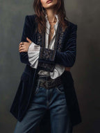 Women’s Long Embroidered Jacket