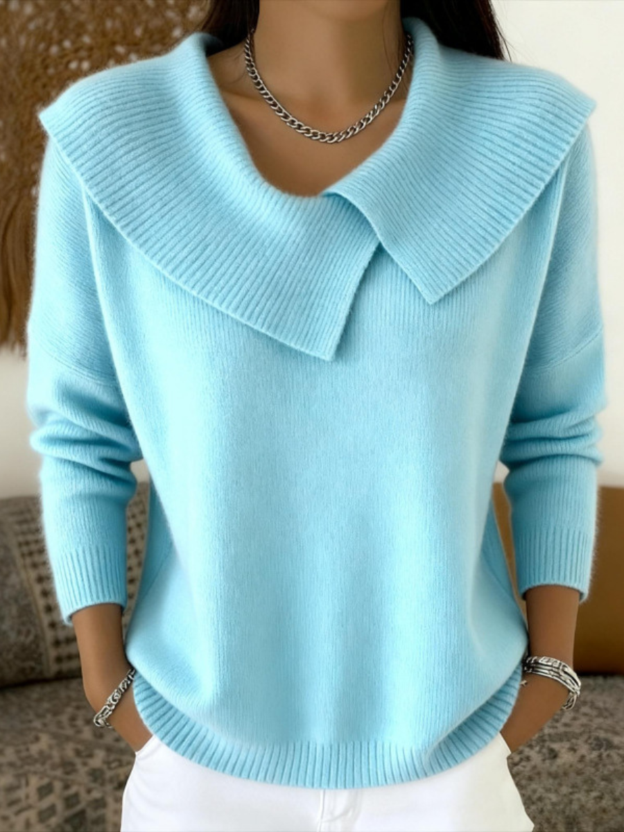 Women’s Warm Collared Pullover Sweater