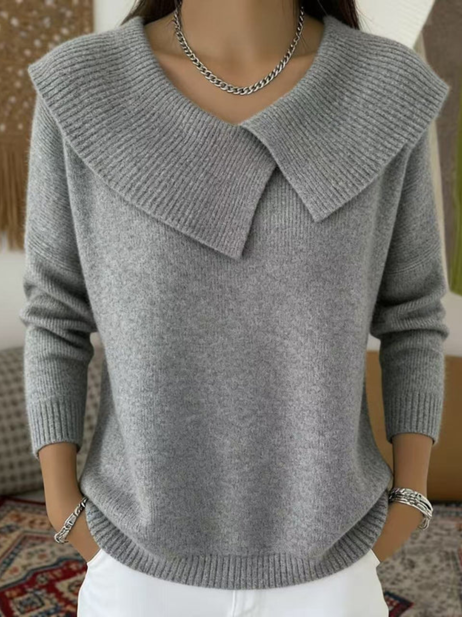 Women’s Warm Collared Pullover Sweater