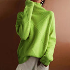Women’s Textured Turtleneck Knit Sweater