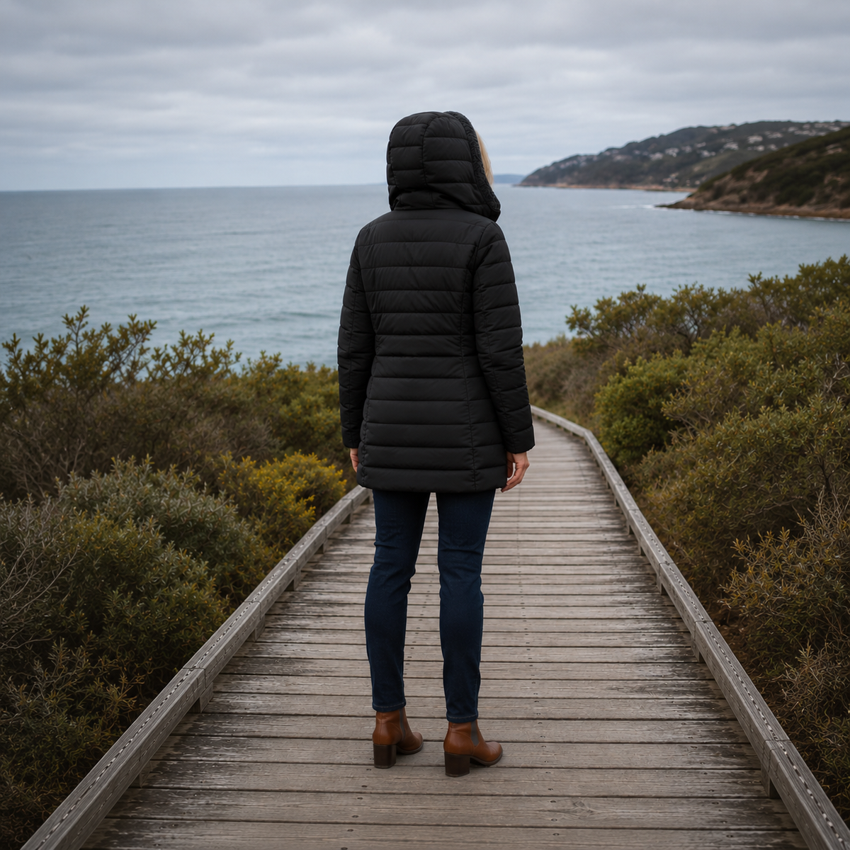 Women’s Quilted A-Line Winter Coat