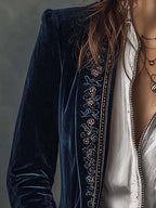 Women’s Long Embroidered Jacket