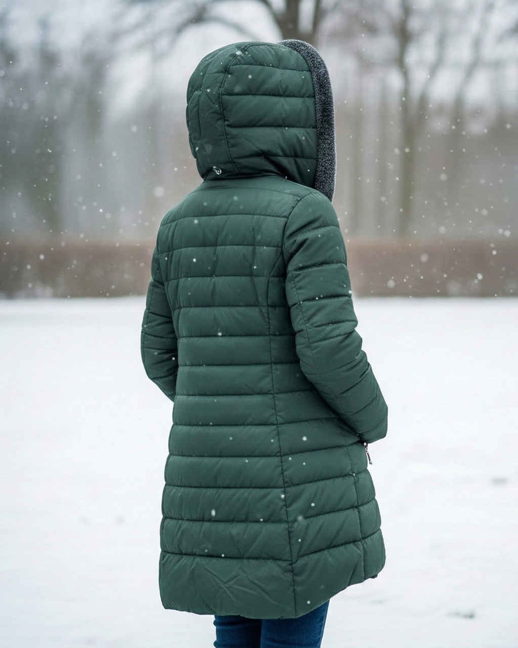 Women’s Fleece Lined Winter Puffer Coat