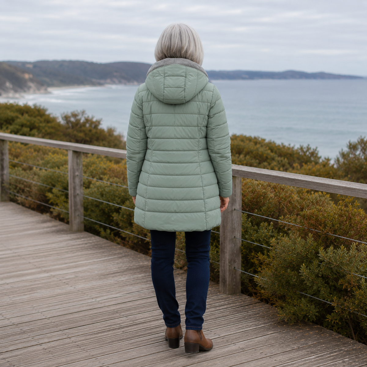 Women’s Quilted A-Line Winter Coat