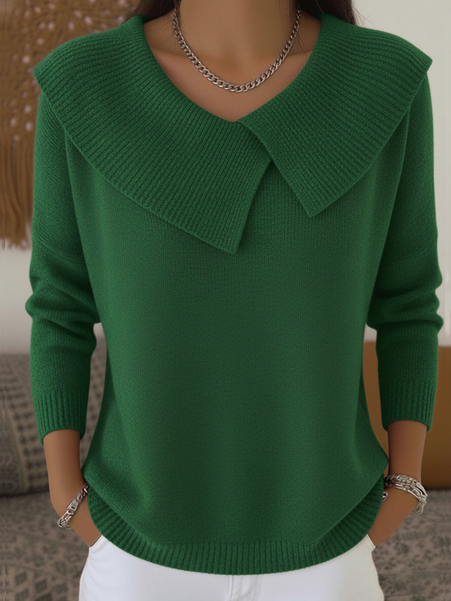 Women’s Warm Collared Pullover Sweater