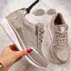Women’s Zip Up Comfort Walking Sneakers