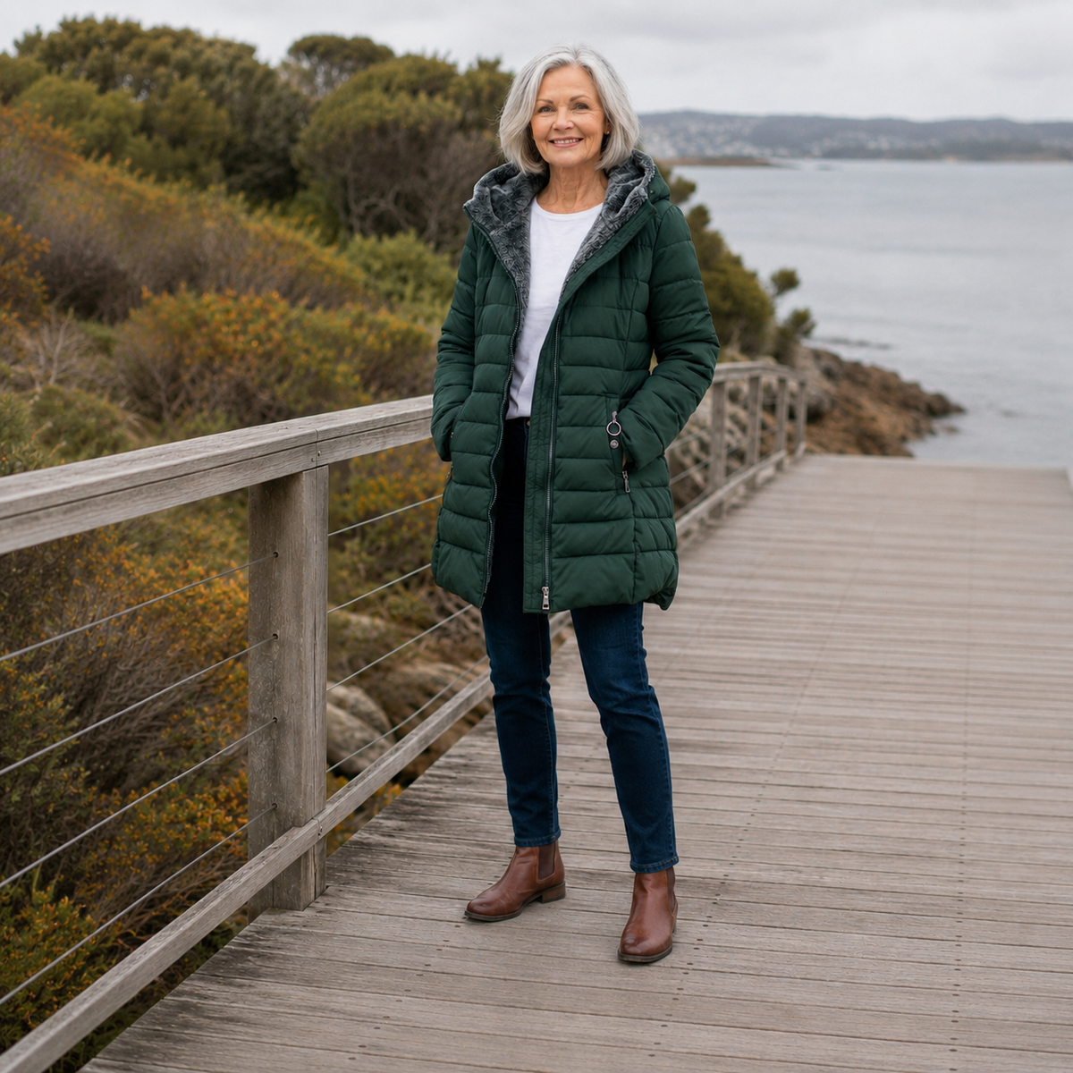 Women’s Quilted A-Line Winter Coat