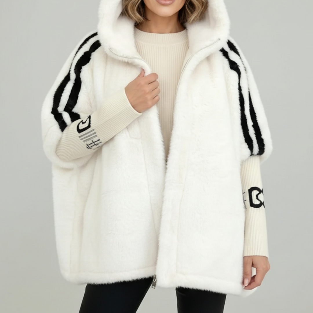 Women’s Plush Teddy Hooded Zip Up Jacket