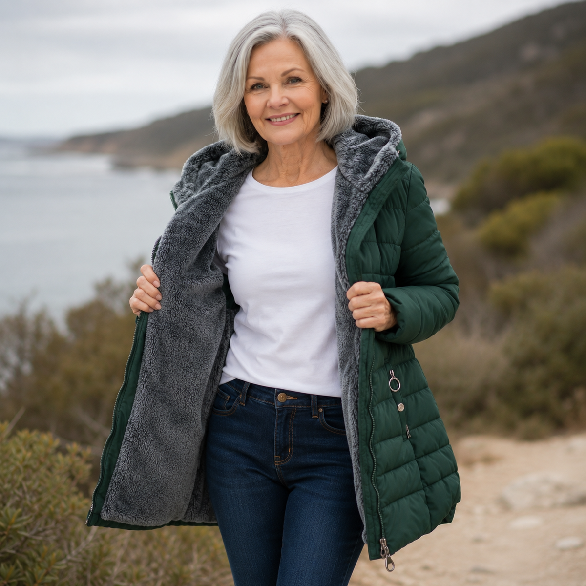 Women’s Quilted A-Line Winter Coat