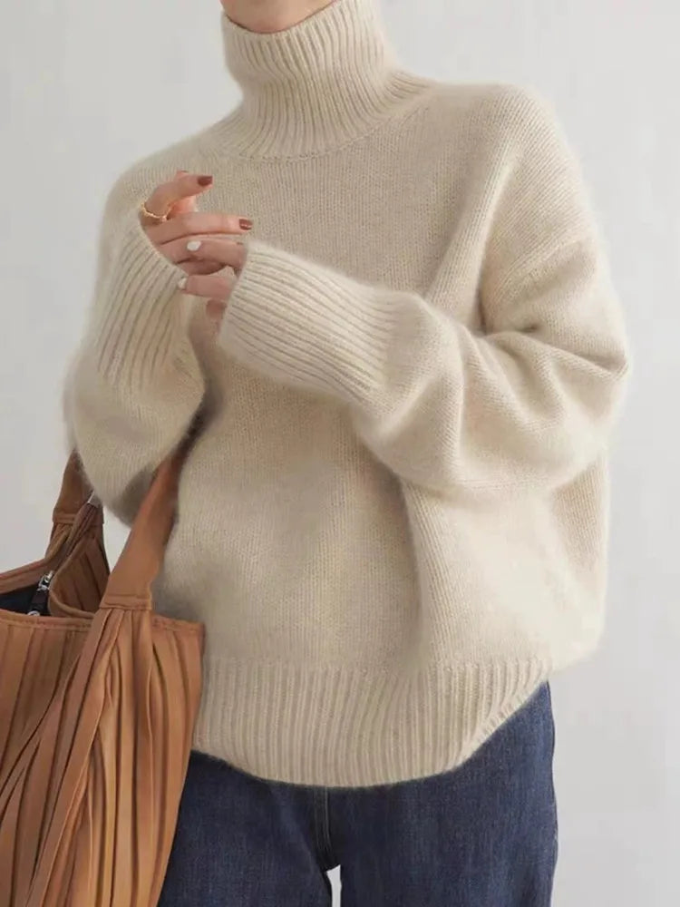 Women’s Soft Touch Long Sleeve Turtleneck Sweater