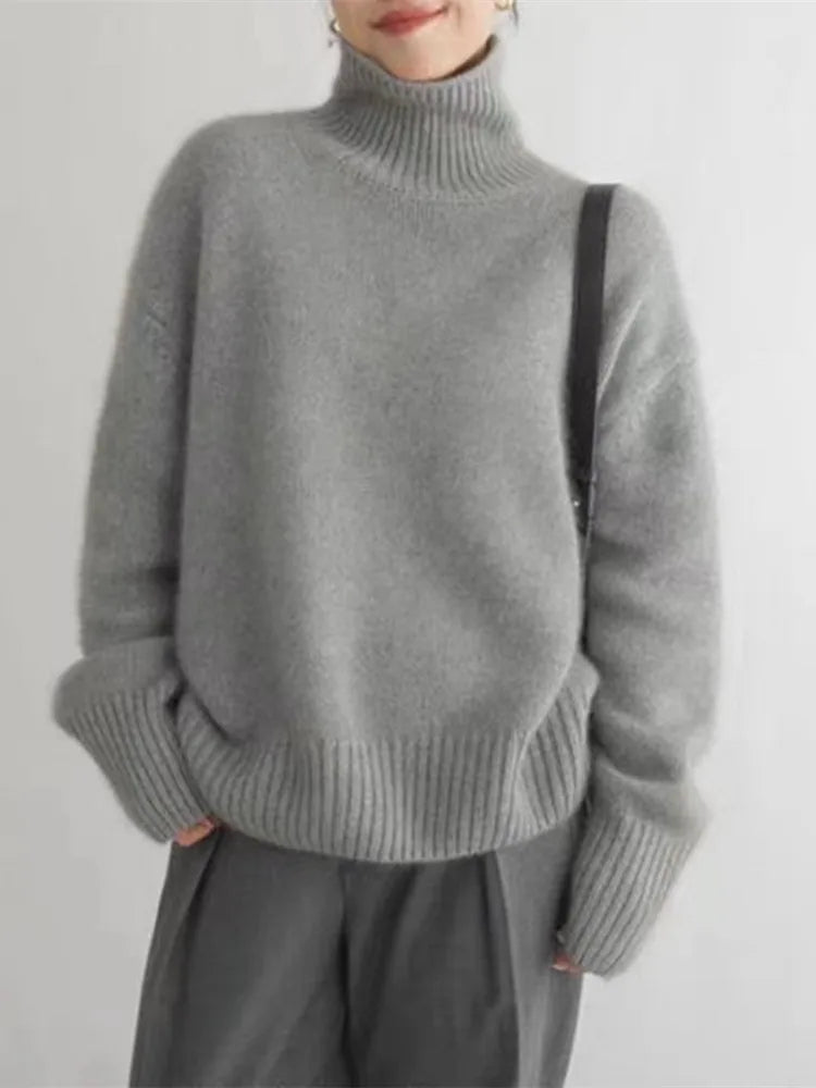 Women’s Soft Touch Long Sleeve Turtleneck Sweater