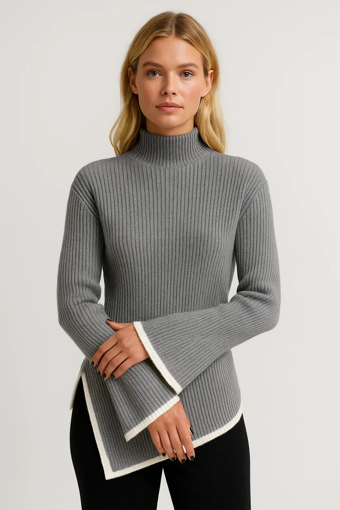 Women’s Bell Sleeve Turtleneck Sweater