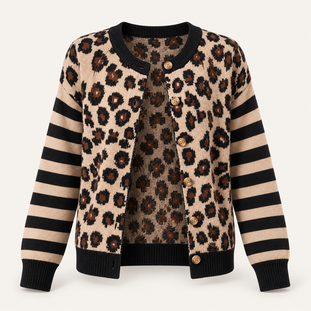 Women's Leopard Print Cardigan