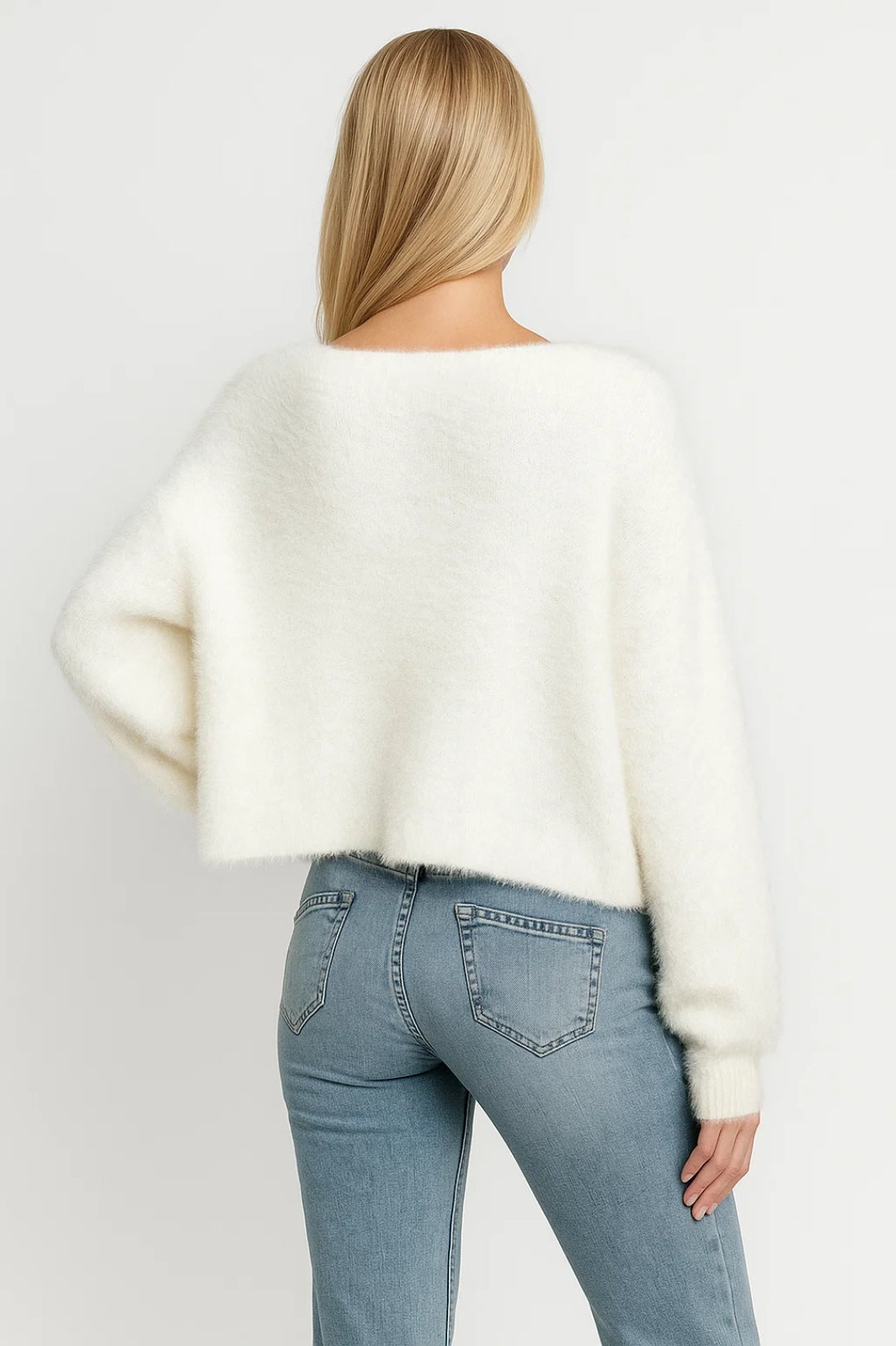 Women’s Soft Open Front Pearl Detail Cardigan