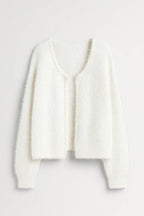 Women’s Soft Open Front Pearl Detail Cardigan