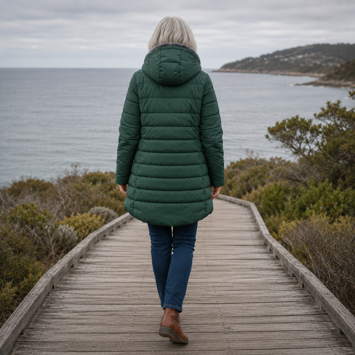 Women’s Quilted A-Line Winter Coat
