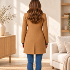 Clara camel coat — back in warm ivory interior