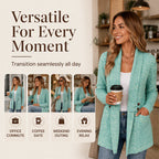 ✨Women's Casual Double-Breasted Knit Cardigan – Elegant Casual Layer For Cosy Everyday Style 🤍