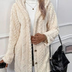 Women's Hooded Button Down Jacket