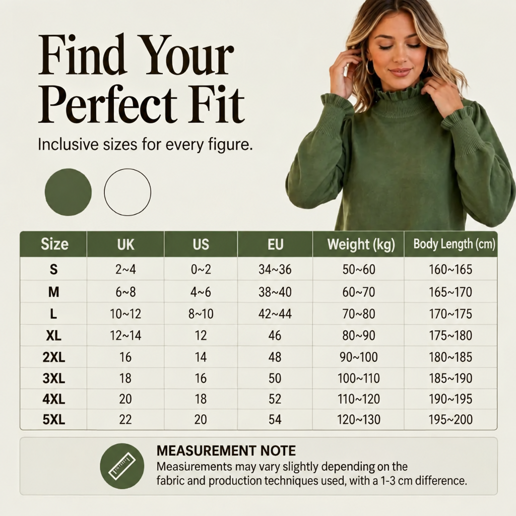 ✨Elegant cozy knitted top for women with ruffle trim
